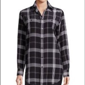 POLO by RALPH LAUREN Plaid Silk Blouse
